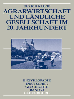 cover image of Agrarwirtschaft und ländliche Gesellschaft im 20. Jahrhundert